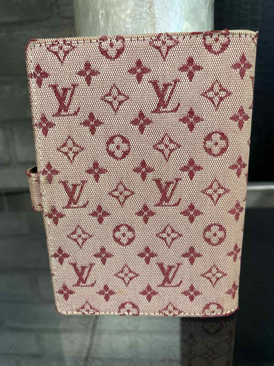 Louis Vuitton Mini Lin PM Red Agenda / Passport Holder