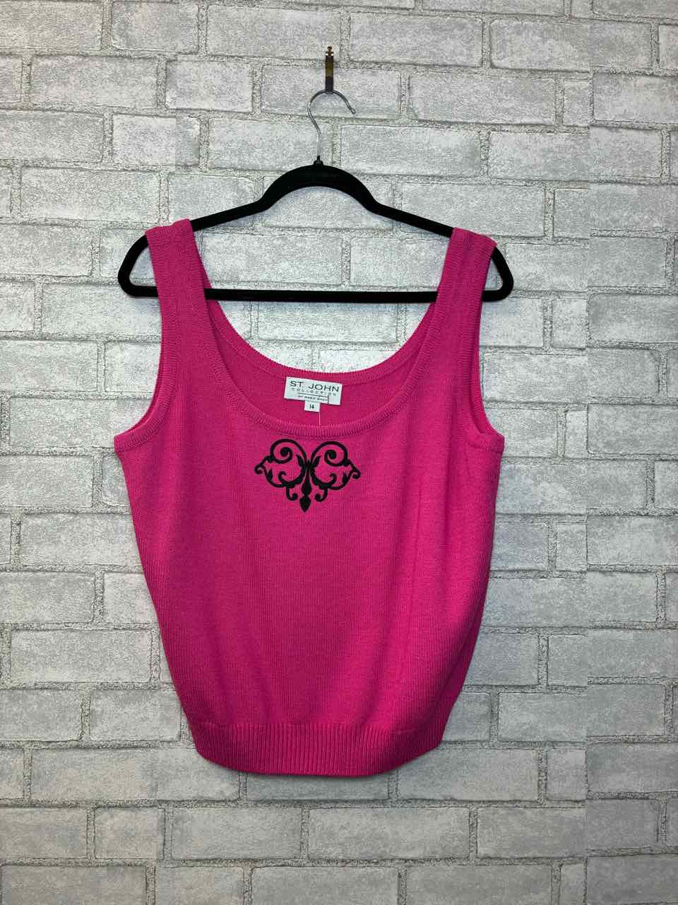 St John Knit Pink Tank Size 14