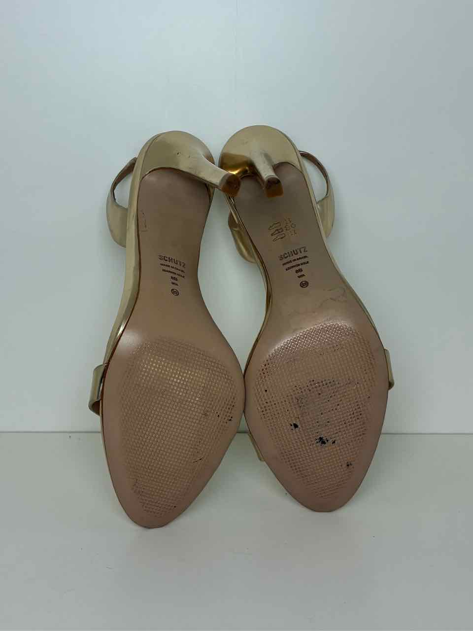 Shultz Size 8 Rose Gold Heels