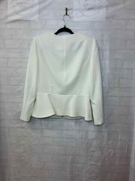 Tahari 2 pc Jacket and Skirt. Ivory with Gold Zipper 8