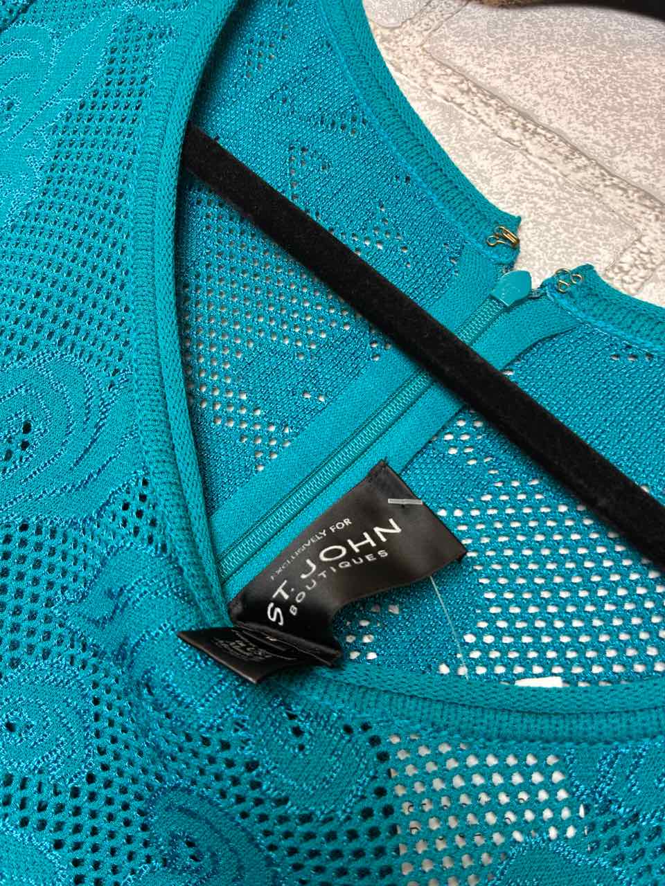 ST John Knit Teal Dress Size 10