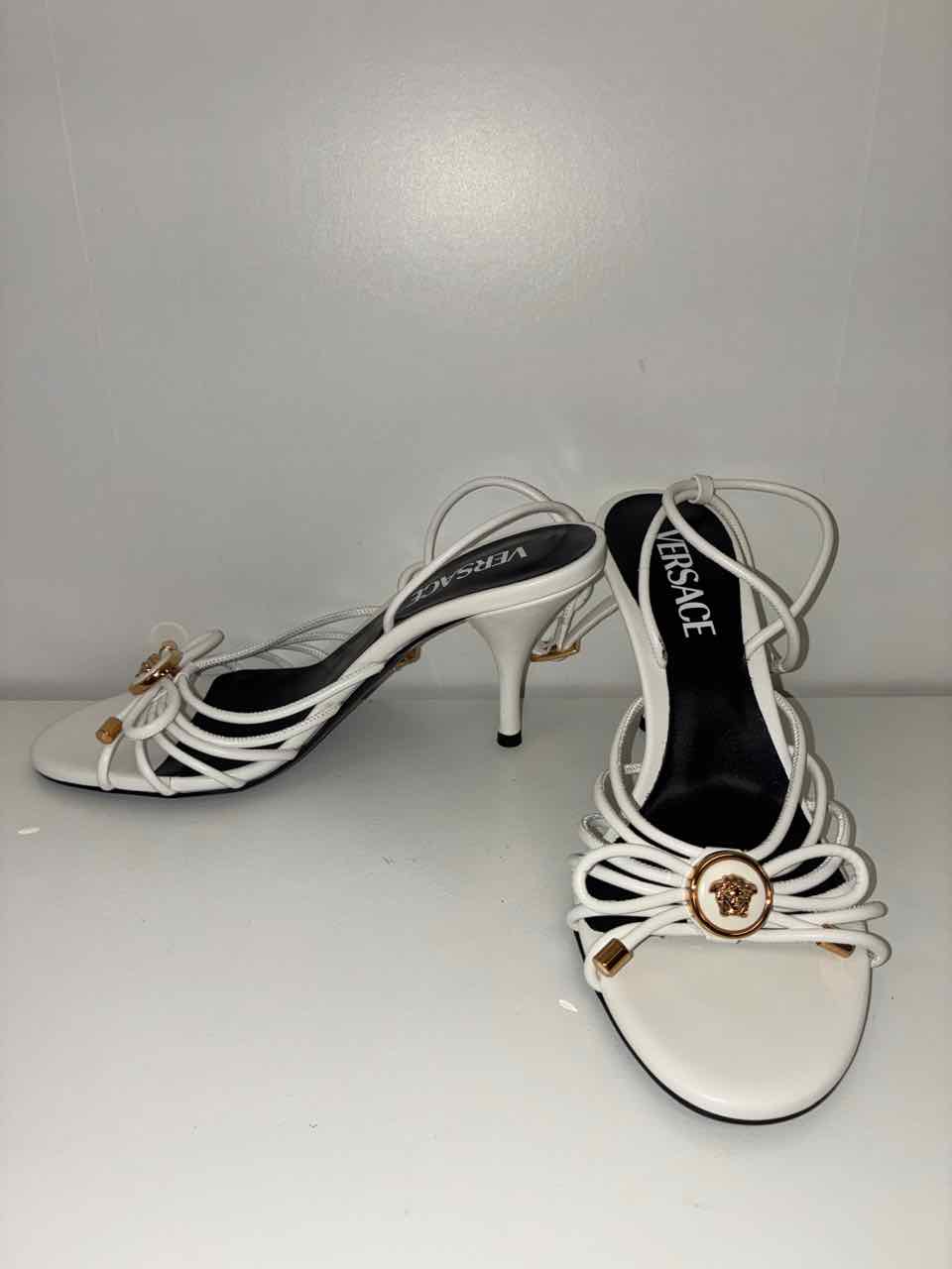 Versace Opera Bow Nappa Sandals 85mm Size 36