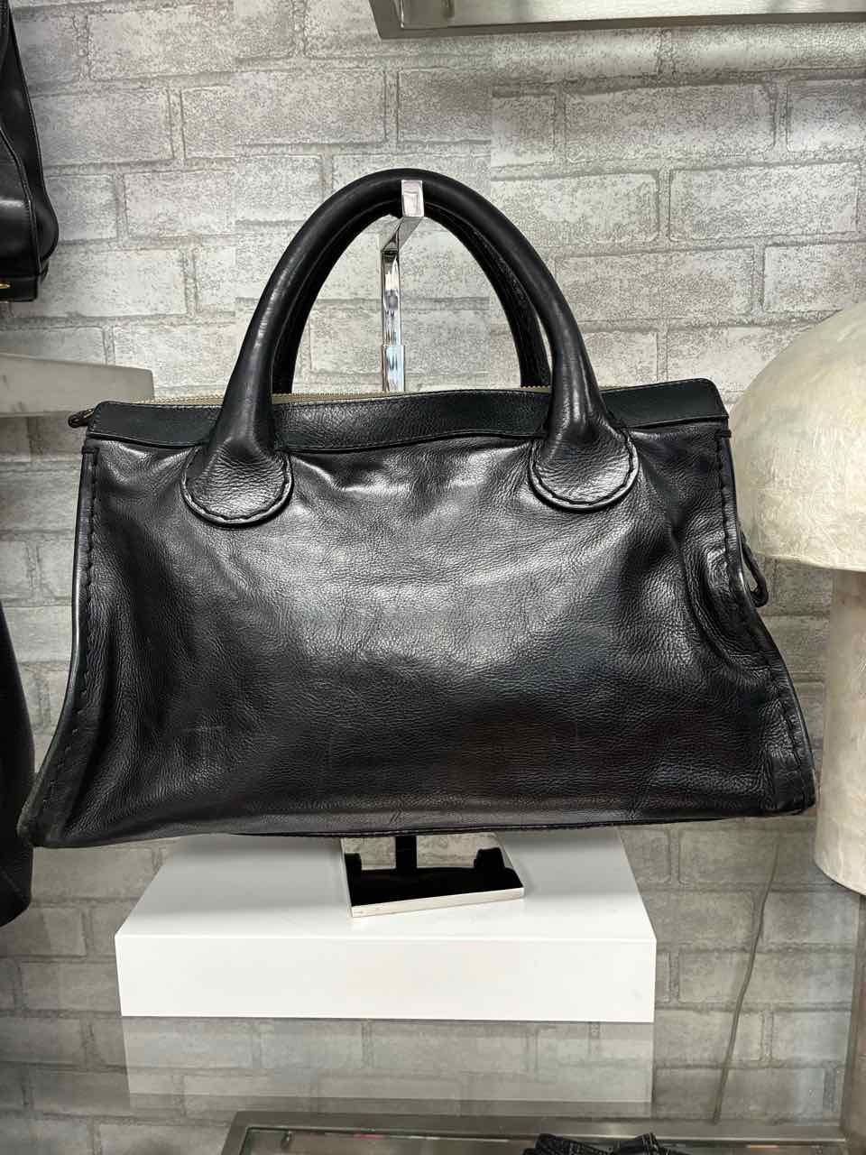 Vintage Chloe Edith Black Leather Hand Bag