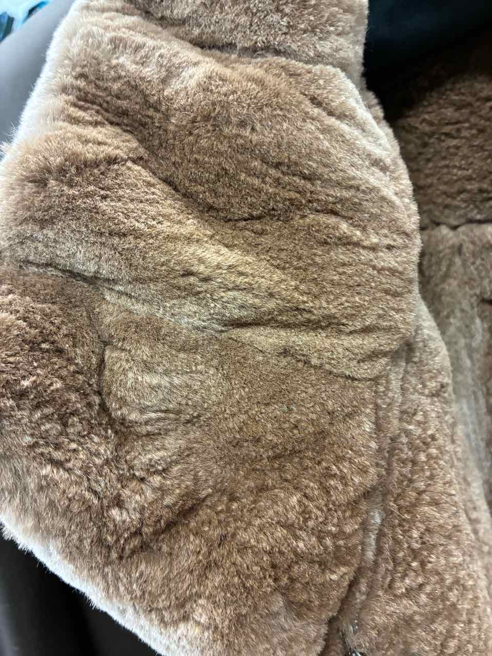 Phil.M.Stupp Brown Jacket with Light Brown Natural Mink  Fur Llining M