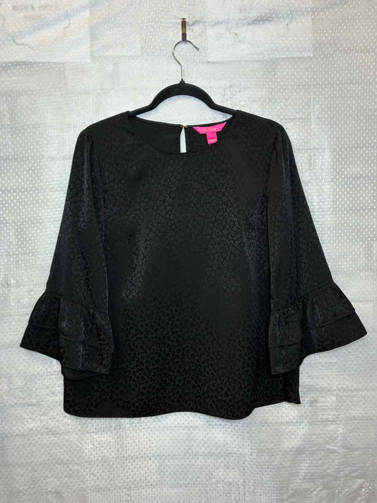 Lilly Pulitzer black Blouse size Med