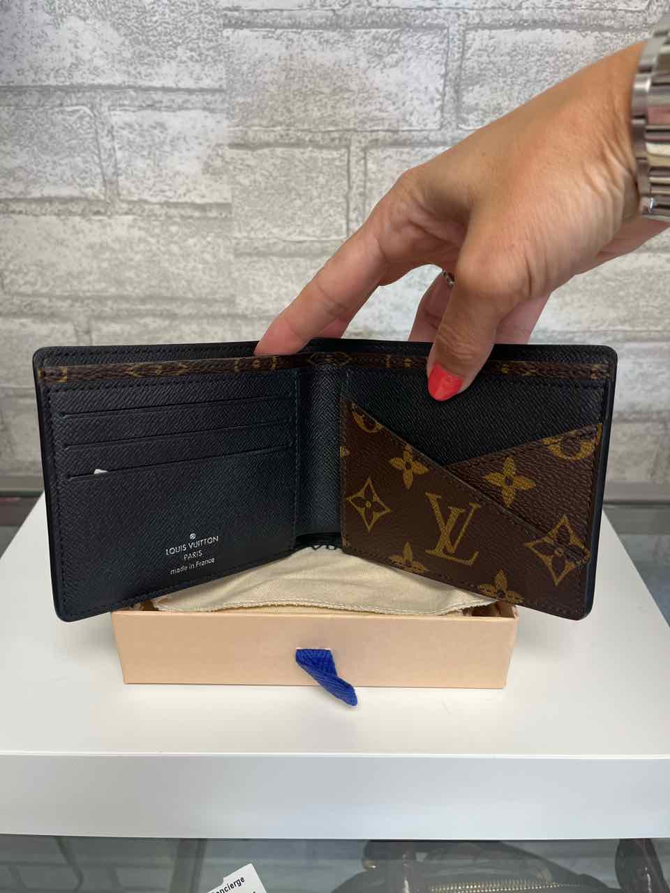 Louis Vuitton Multiple Brown and Black Monogram Macassar Canvas Wallet