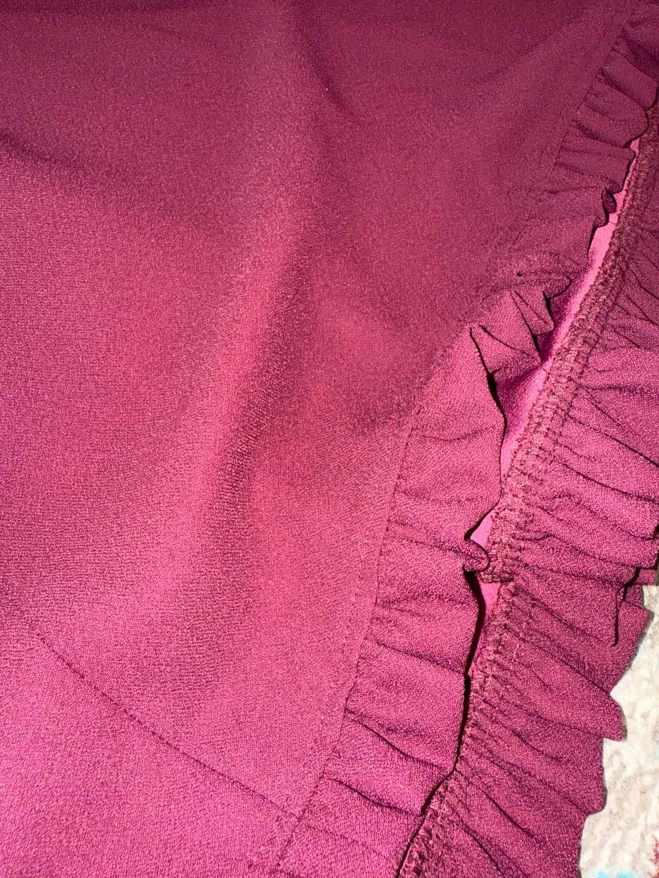 Kate Spade Burgundy Ruffled Dress 8