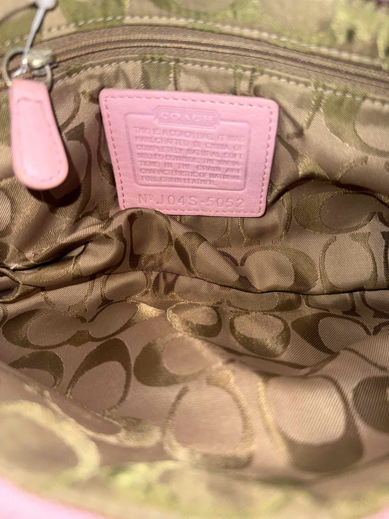 Coach Pink Vintage Leather Shoulder Bag