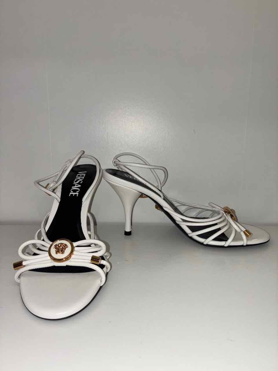 Versace Opera Bow Nappa Sandals 85mm Size 36