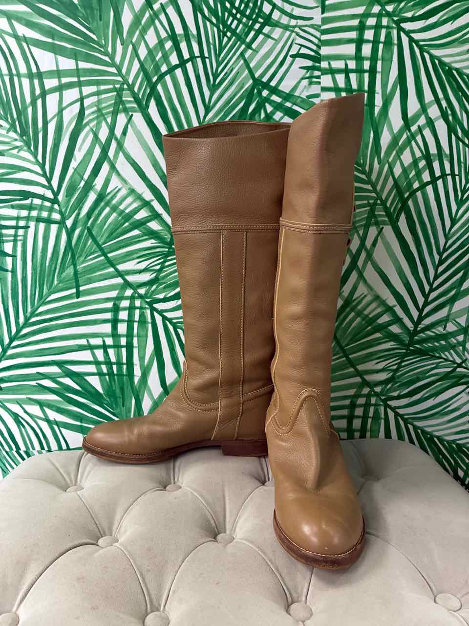 Chloe Size 39 Beige Riding Boots