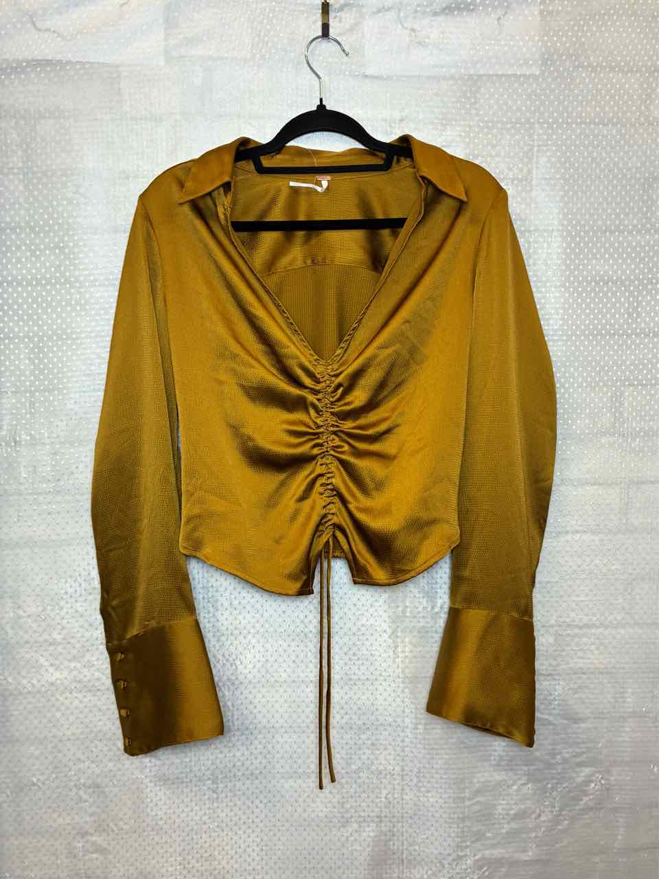 Free People Bronze Blouse Size Large