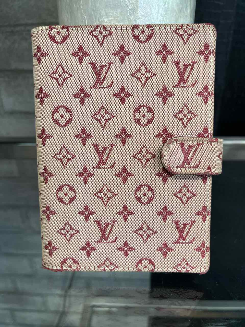 Louis Vuitton Mini Lin PM Red Agenda / Passport Holder