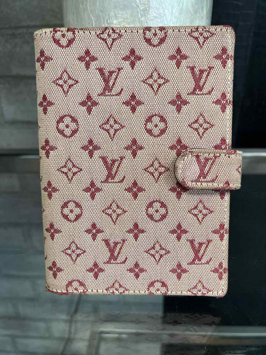 Louis Vuitton Mini Lin PM Red Agenda / Passport Holder