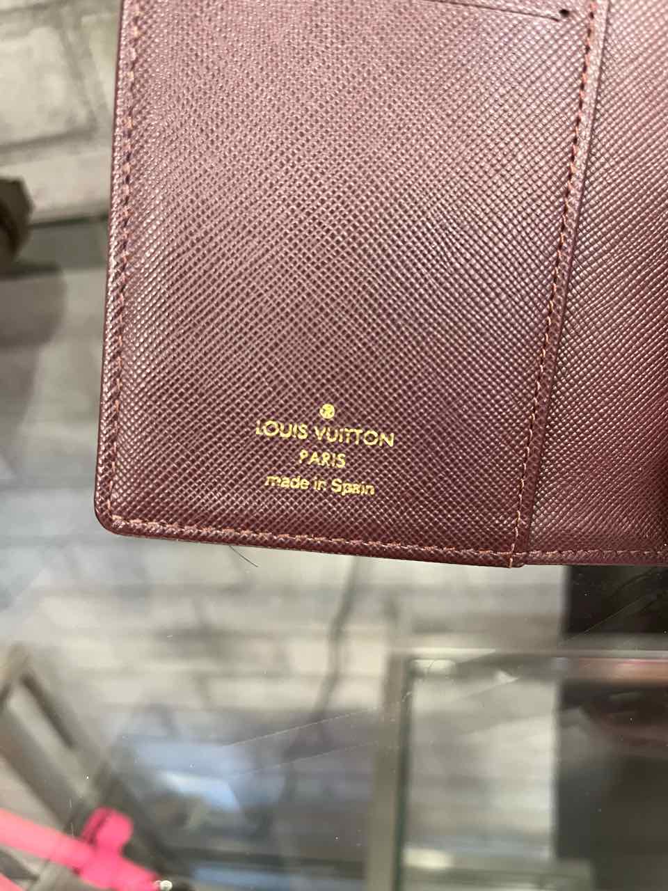 Louis Vuitton Mini Lin PM Red Agenda / Passport Holder