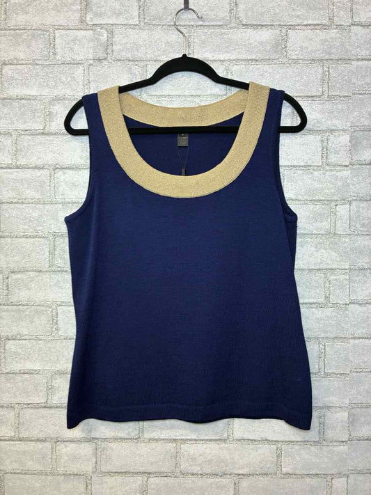 St John Navy Knit Tank Size Med