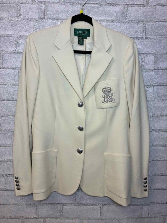 Lauren by Ralph Lauren Size 6 Cream Blazer