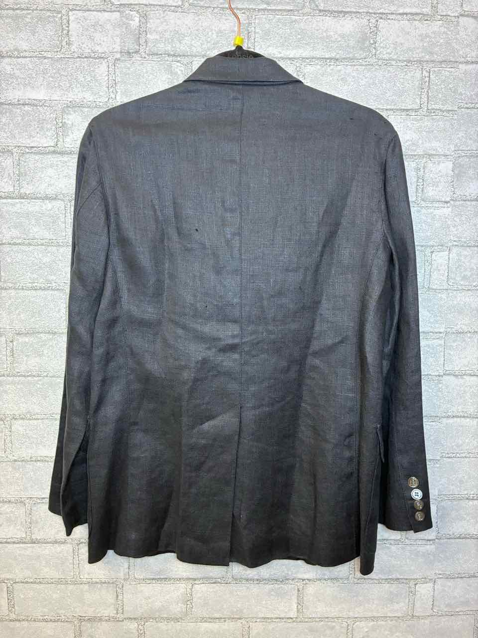 Ralph Lauren Size 8 Charcoal Set Linen Blazer and Pants