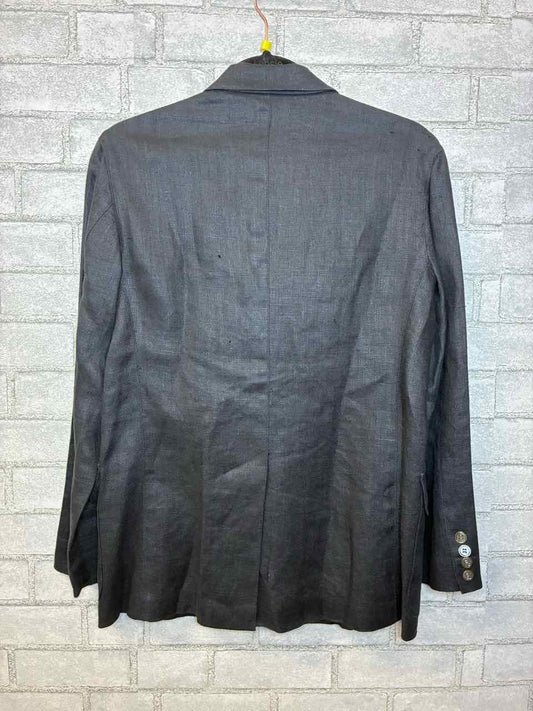 Ralph Lauren Size 8 Charcoal Set Linen Blazer and Pants