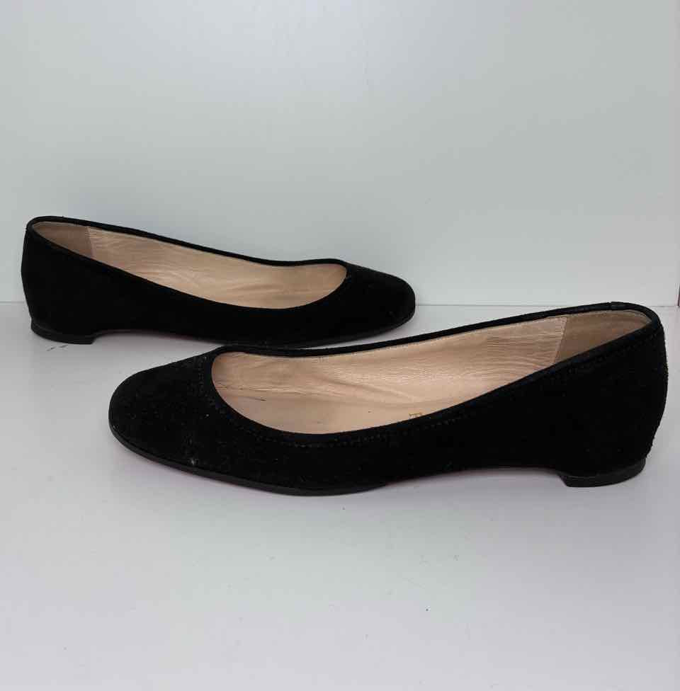 Chritian Louboutin Black Suede Shoe Size 41 Flats