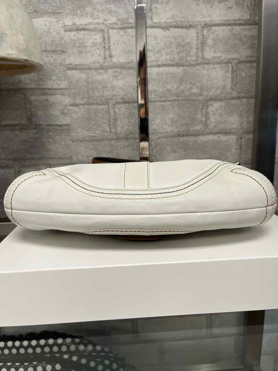 Vintage Coach Soho cream and cognac leather Shoulder bag