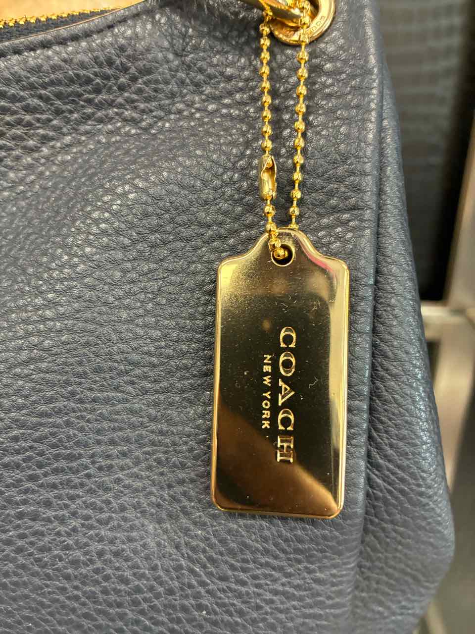 Coach Mia Shoulder Bag in refine Navy Blue
