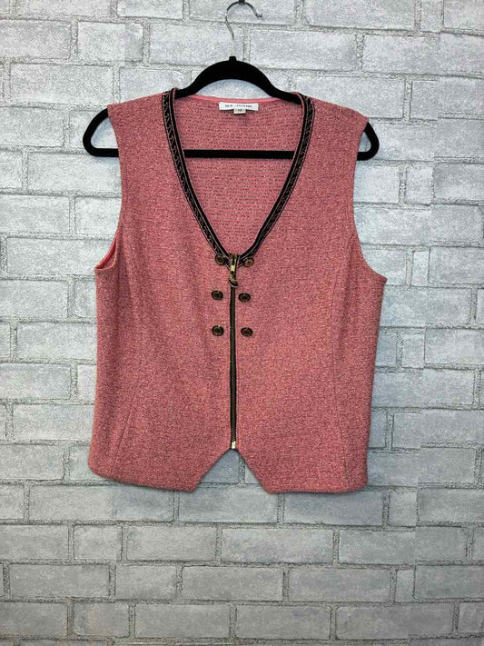 Vintage St John skirt/vest pink 12/L