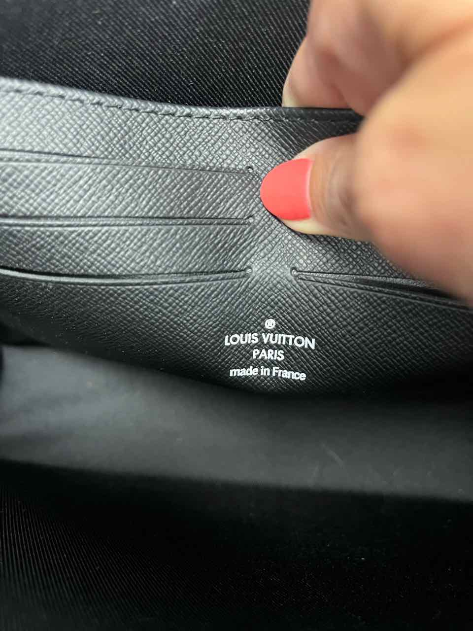 Louis Vuitton Unisex Monogram Eclipse Canvas Black Print Purse