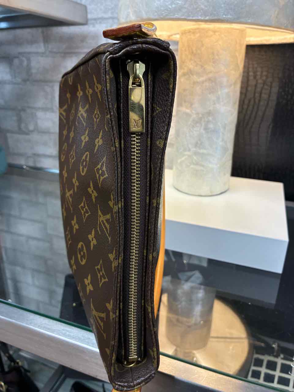 Louis Vuitton Brown  Monogram Canvas Looping MM Purse