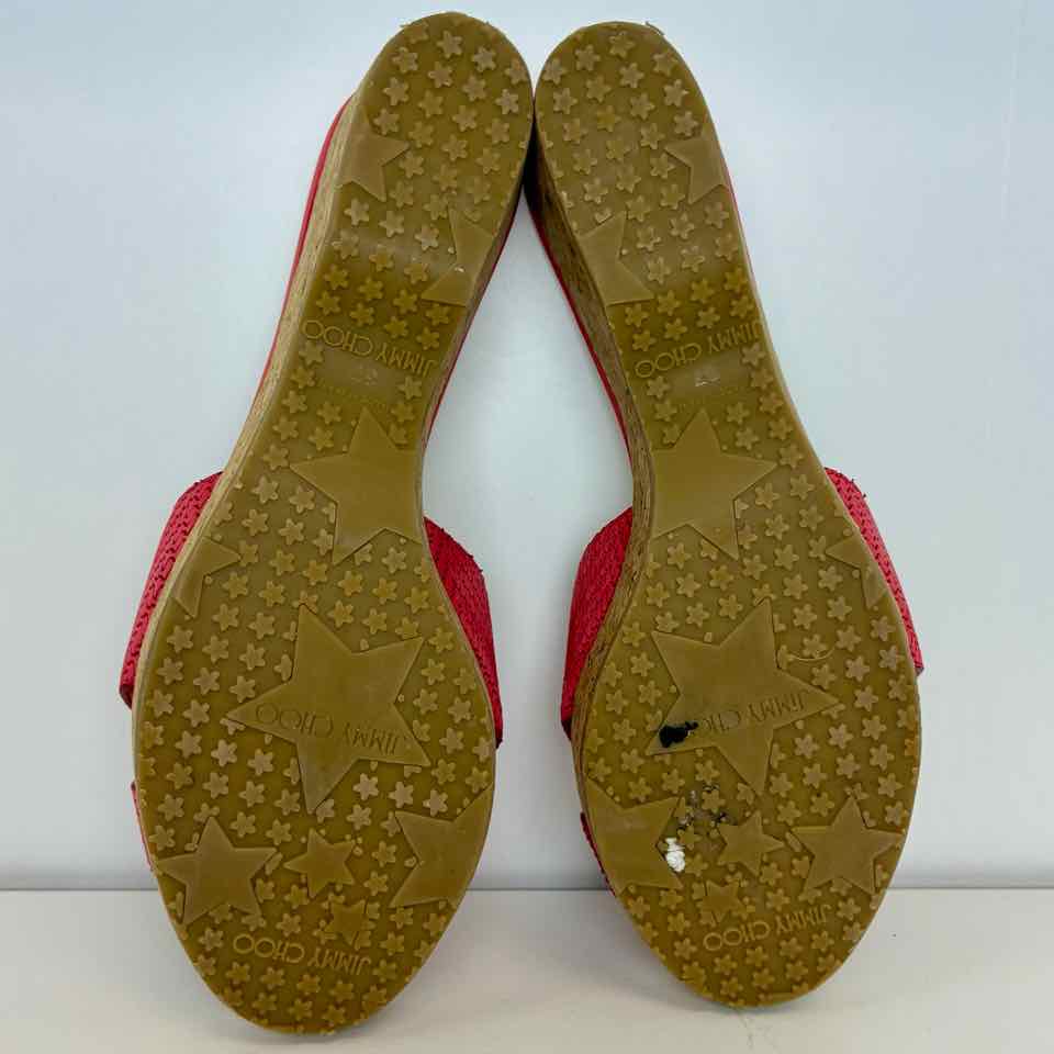 Jimmy Choo Pink Size 37 Sandal Wedge