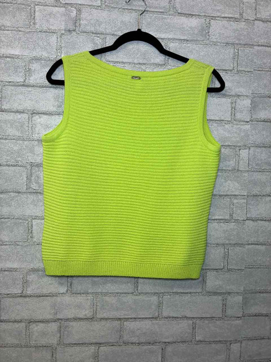 St John Knit Lime Green Tank Size 8