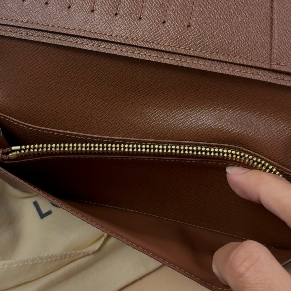 Louis Vuitton Brown Monogram Brazza Wallet