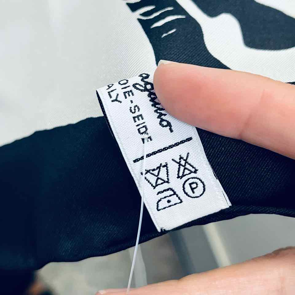 Salvatore Ferragamo Silk Zebra Print Scarf