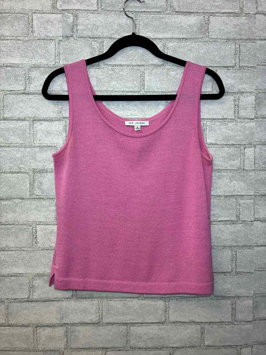 St John Kit Pink Tank Blouse Size Small